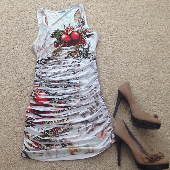 heart of Love graphic Dress