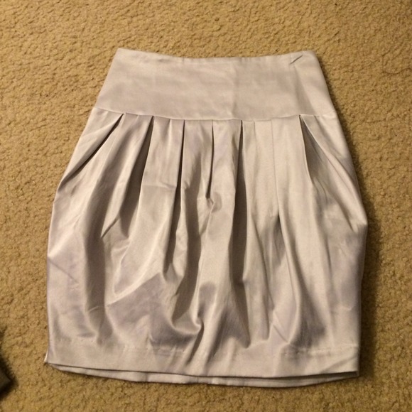 Xs silver skirt bebe