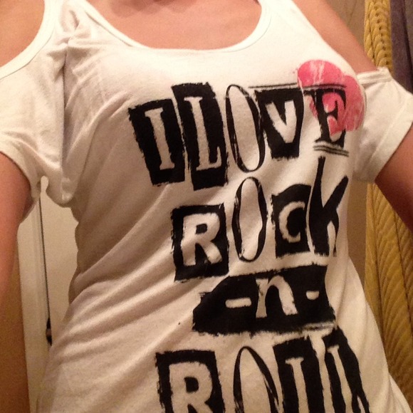 Cute ' I love rock and roll ' shirt