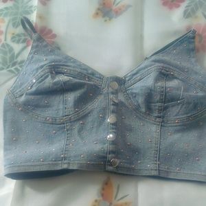 Denim Crop Top