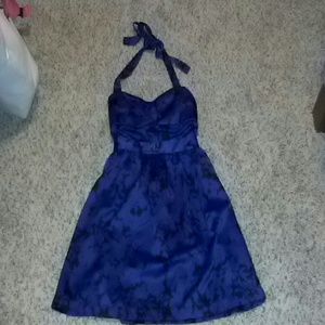Purple & black Halter neck dress!