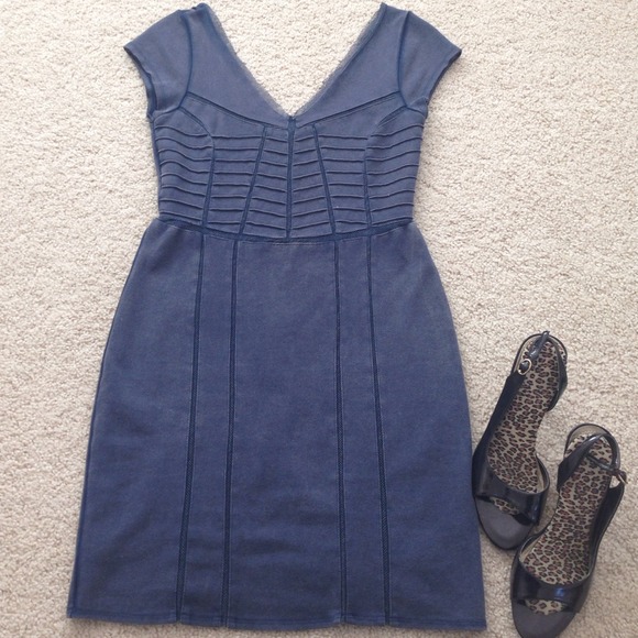 Adorable Free People Deep Blue Dress