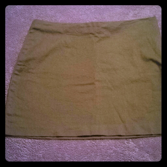 Army green mini skirt!