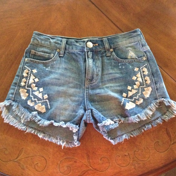 Size 24, Free People Denim shorts.