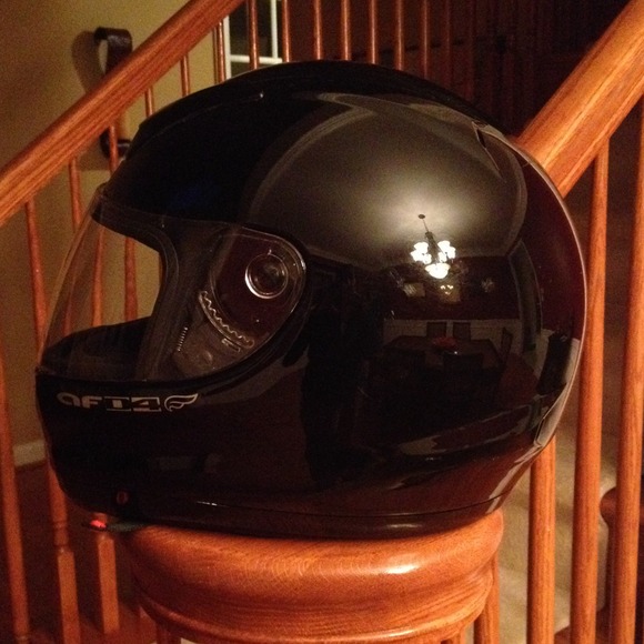 BLACK Motorcycle Helmet