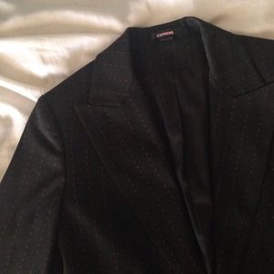 Express Pink Pinstripe Blazer