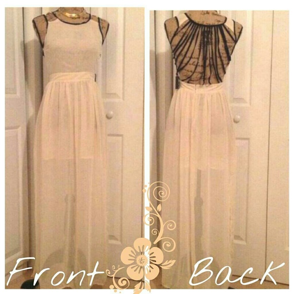 Dresses & Skirts - Reduced Sexy Sheer Cream Dress