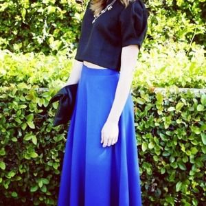 vintage Skirts - Cobalt blue midi skirt vintage Skirts - Cobalt blue midi skirt