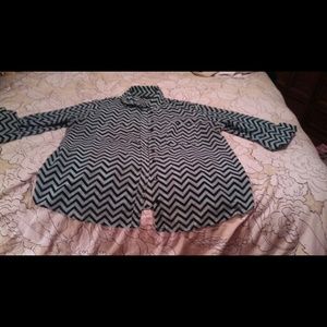 Wishful Park mint Chevron top xl