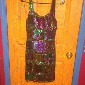 Short beaded formal dress