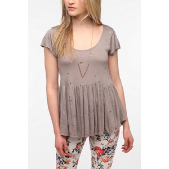 Daydreamer LA Cropped High/Low Babydoll Tee