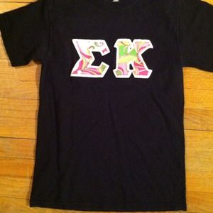 Sigma Kappa letters TShirt