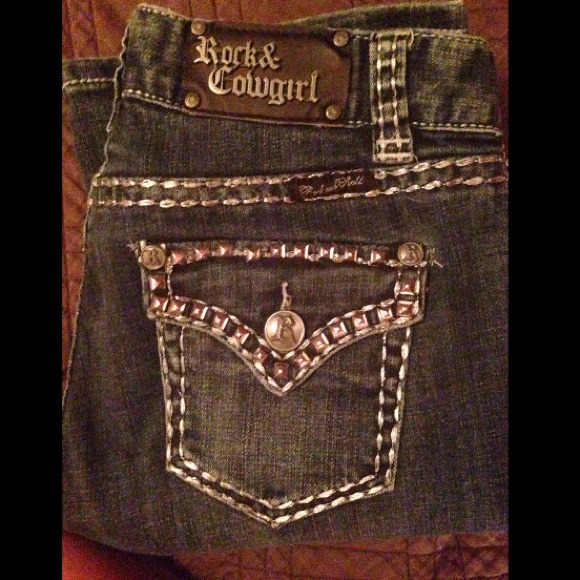 Rock and Roll Cowgirl studded jeans!