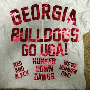 VS Pink University of Georgia v-neck shirt