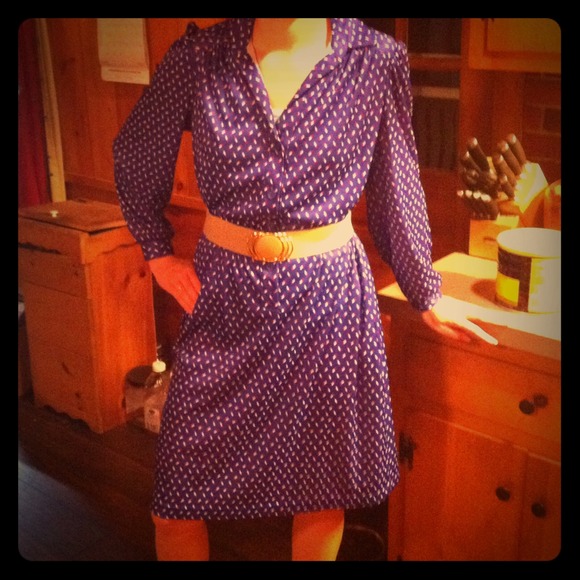 Vintage Print Dress.