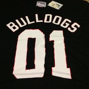 VS Pink University of Georgia Half Sleeve Crop