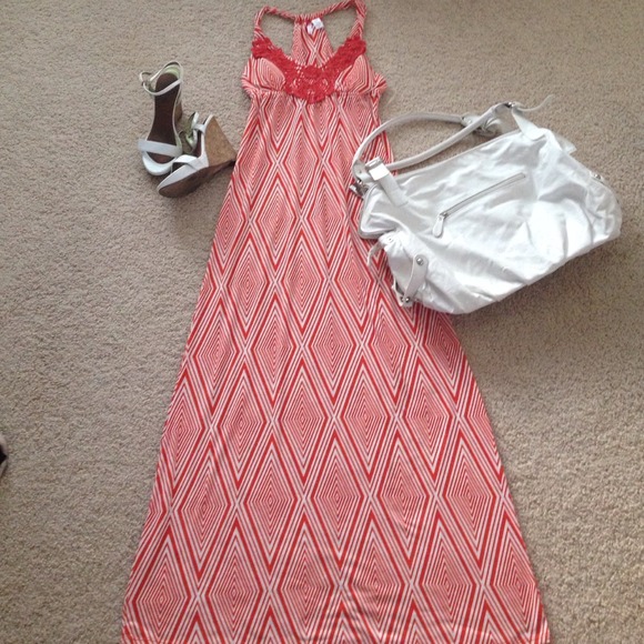 🚫sold🚫Lovely Orange Maxi Dress