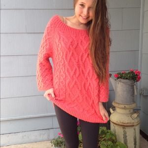 Coral color Ann Taylor  sweater new with tags