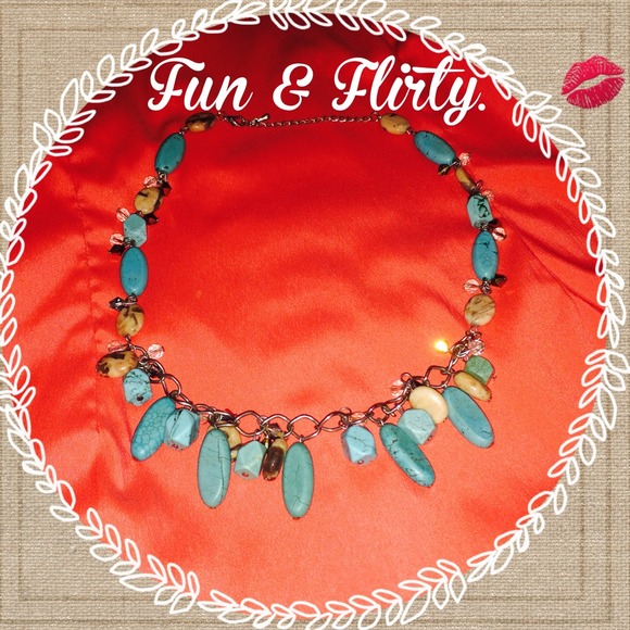 Turquoise Beaded Necklace💙