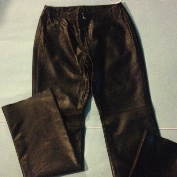 Hugo Buscati Leather Pants