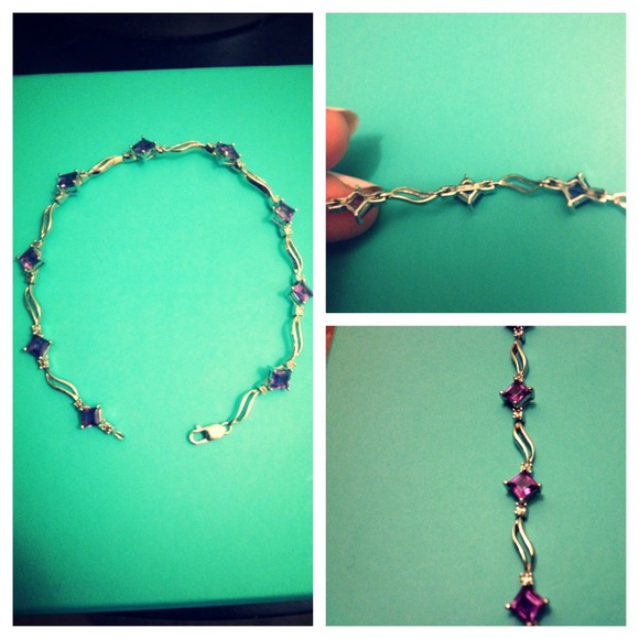 SOLD in bundle White Gold Amethyst