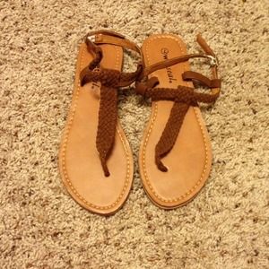 Brown sandals from wet seal.