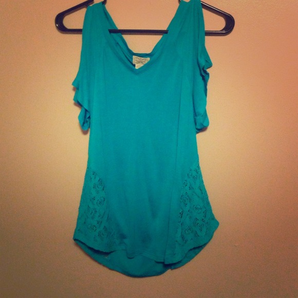 Bright Blue Lacey top