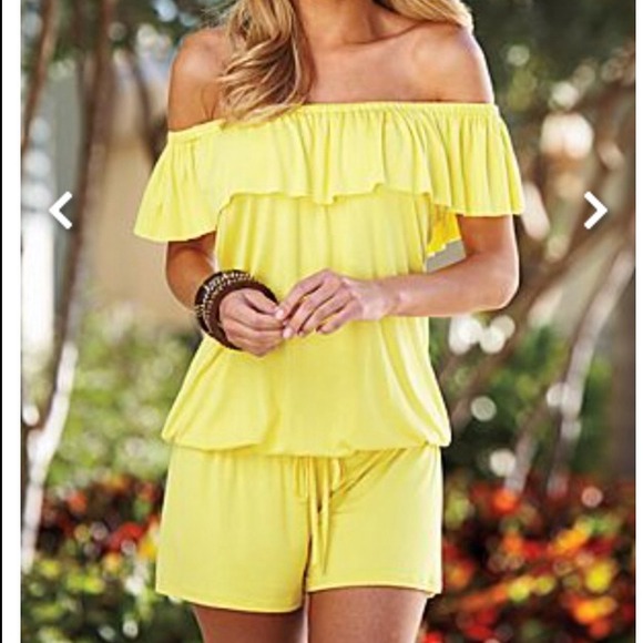 Off Shoulder Romper shorts