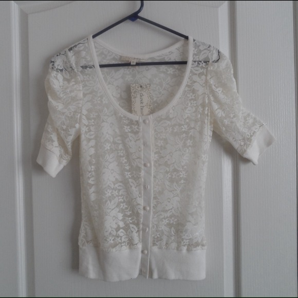 Sheer lace top