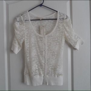 Sheer lace top