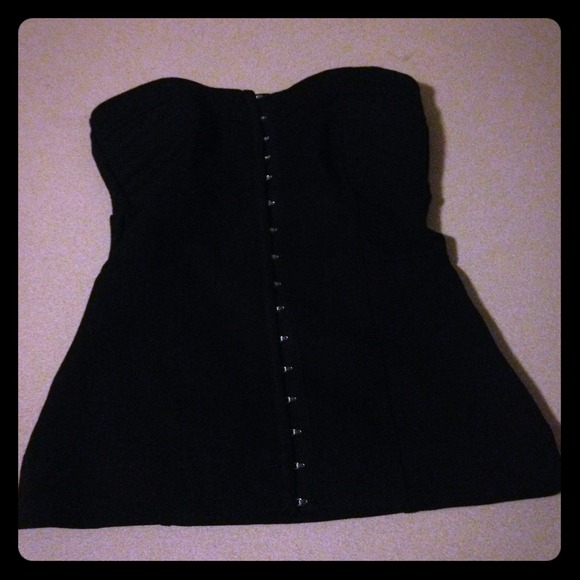 Adorable black corset top