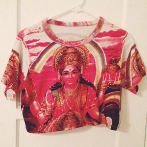 Sold on vinted ✨Trimurti shiva Hindu crop top