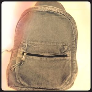 Grunge denim backpack Grunge denim backpack