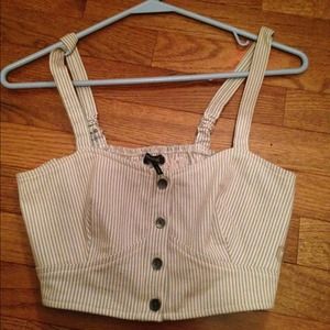 Vintage style bustier top