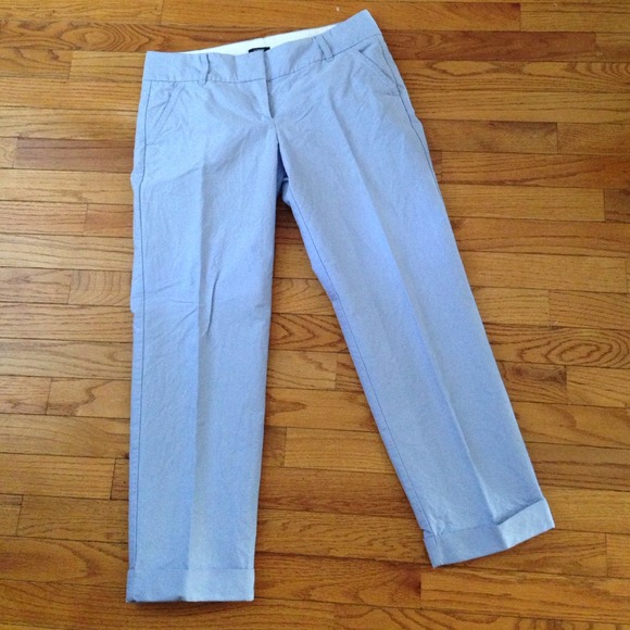 light blue ankle pants