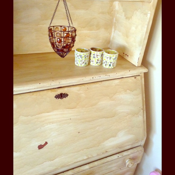 Anthropologie candle holders- hanging one is sold.