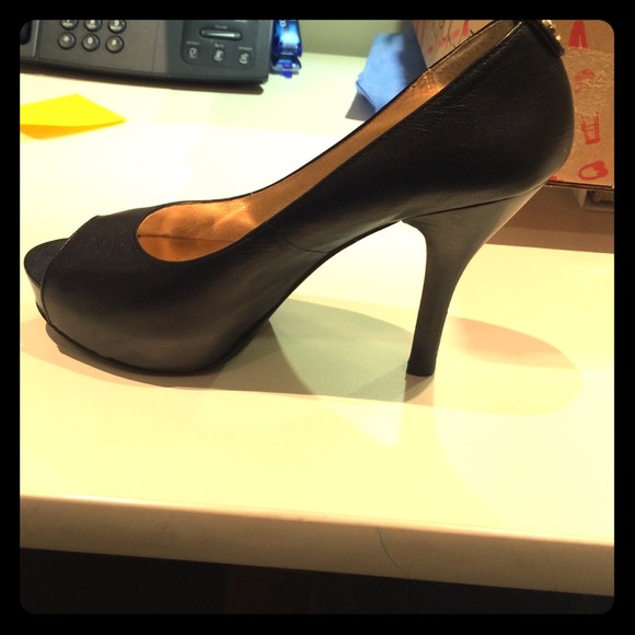 Michael Kors peep toe pumps