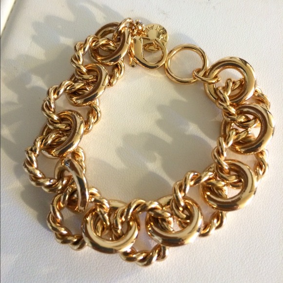 J. Crew gold chain link bracelet