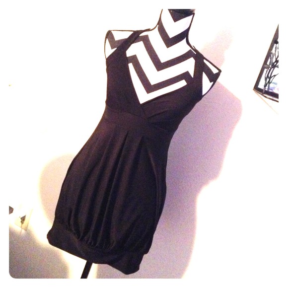Black bubble dress