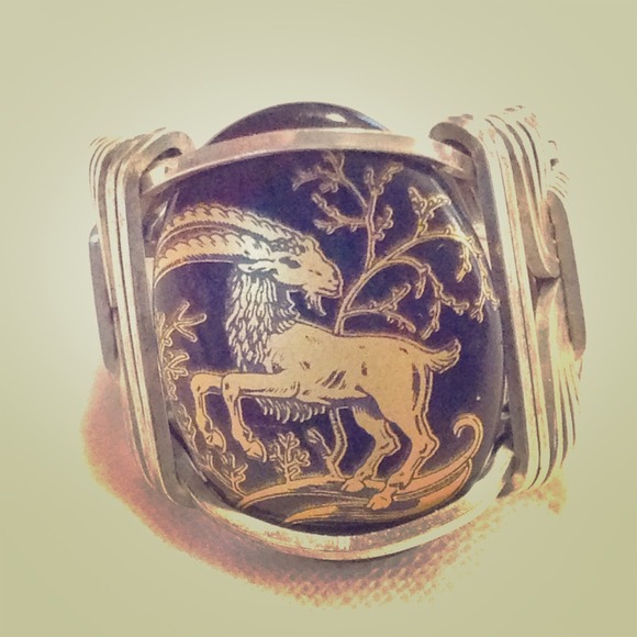 Aries Horoscope Handmade Ring (Ram)