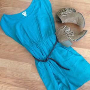 Turquoise casual dress