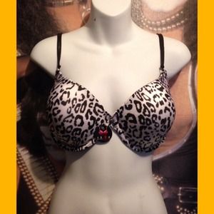 ⚡️NWT⚡️Black&White Cheetah Print Push-Up Bra