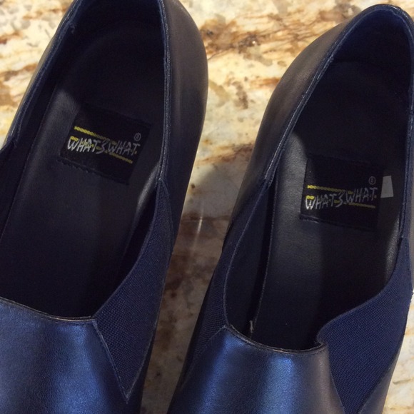 LIKE NEW Black "What's What " Slip on Shoes - Picture 3 of 4