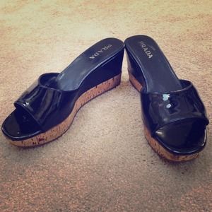 SALE!! Prada cork and patent leather sandals 36.5