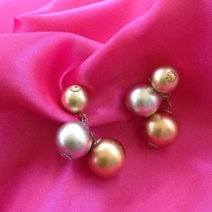 Vintage Marvella Clip-on Metallic Earrings