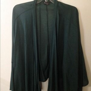 Green cardigan