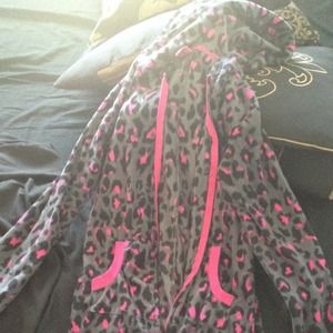 Hooded Leopard onesie