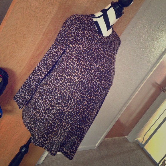 Cheetah Print Maternity shirt