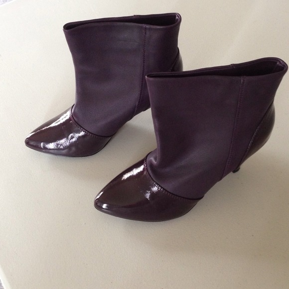 Report Purple Ankle Boots