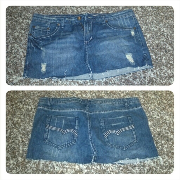 Blue jean skirt